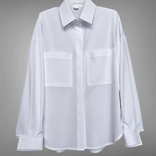 Рубашка SunnyTot (122-140) ST04 white (деми) SunnyTot ST04 white