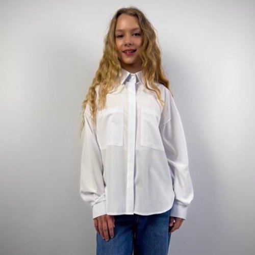 Рубашка SunnyTot (146-164) ST07 white (деми) SunnyTot ST07 white