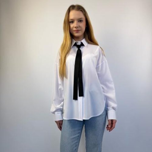 Рубашка SunnyTot (146-164) ST09 white (деми) SunnyTot ST09 white