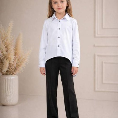 Рубашка SunnyTot (128-164) ST31 white (деми) SunnyTot ST31 white
