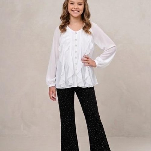 Блузка SunnyTot (134-164) ST35 white (деми) SunnyTot ST35 white