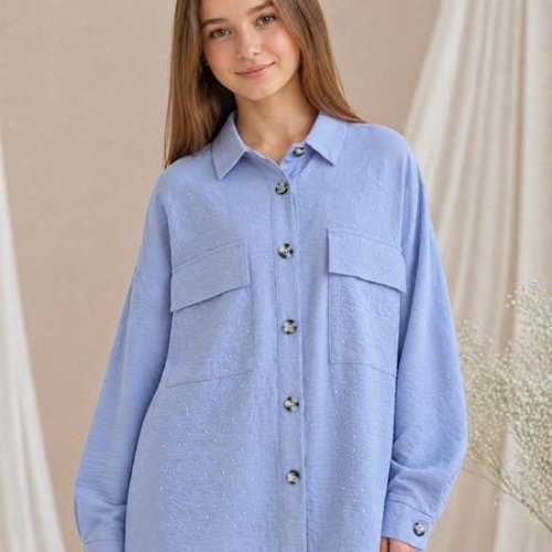 Рубашка SunnyTot (140-164) ST38 l.blue (деми) SunnyTot ST38 l.blue