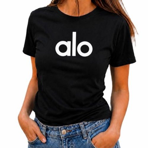 Футболка ALIA (M-3XL) AL179 black (лето) ALIA AL179 black