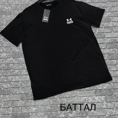 Футболка F.T.H (3XL-4XL) F1471 black (лето) F.T.H F1471 black