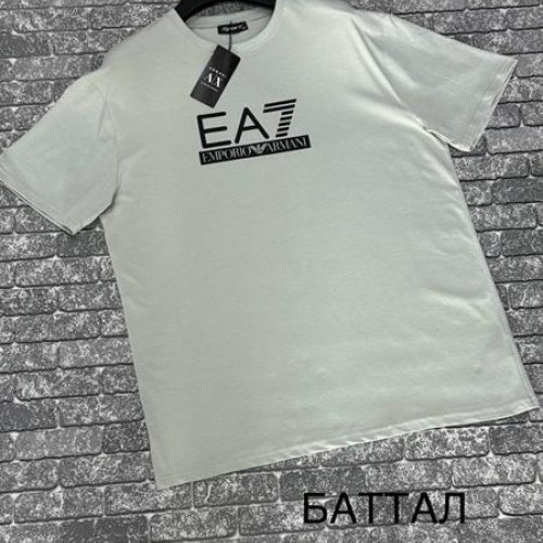 Футболка F.T.H (3XL-4XL) F1476 l.grey (лето) F.T.H F1476 l.grey