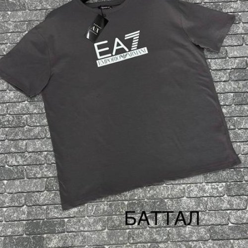 Футболка F.T.H (3XL-4XL) F1477 grey (лето) F.T.H F1477 grey