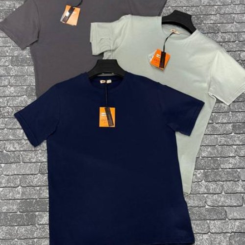 Футболка F.T.H (S-2XL) F1486 grey (лето) F.T.H F1486 grey