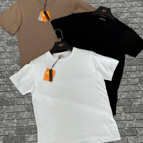 Футболка F.T.H (S-2XL) F1490 black (лето) F.T.H F1490 black