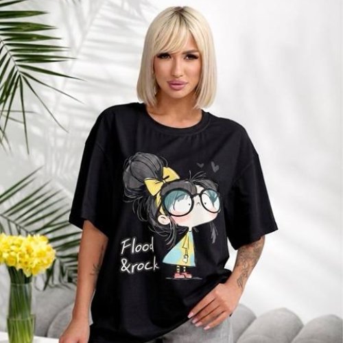 Футболка Lelis (one size) 1060-25 black (лето) Lelis 1060-25 black