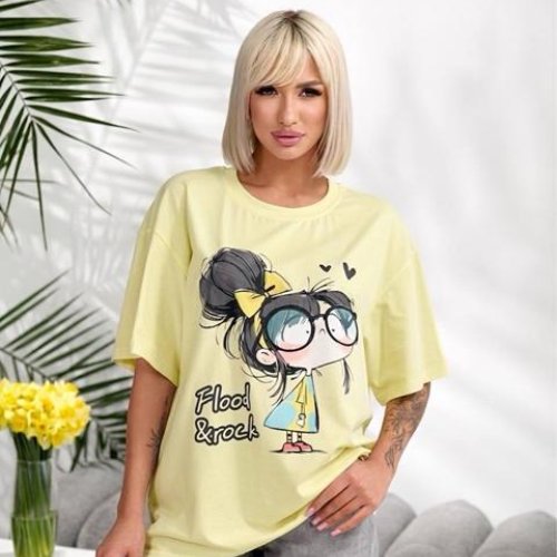 Футболка Lelis (one size) 1060-25 yellow (лето) Lelis 1060-25 yellow