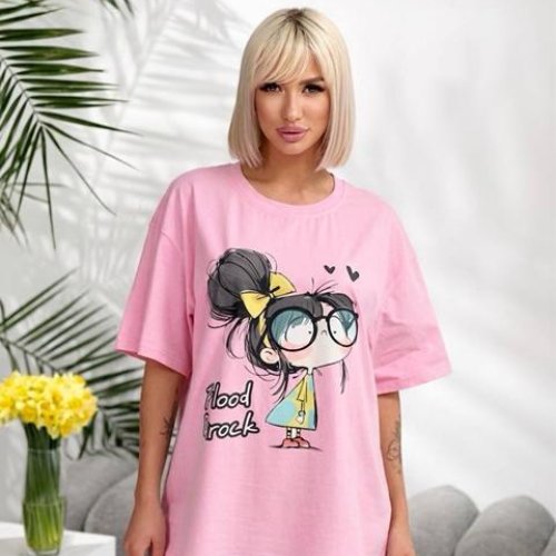 Футболка Lelis (one size) 1060-25 pink (лето) Lelis 1060-25 pink