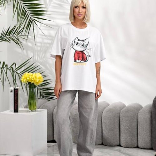 Футболка Lelis (one size) 1060-26 white (лето) Lelis 1060-26 white