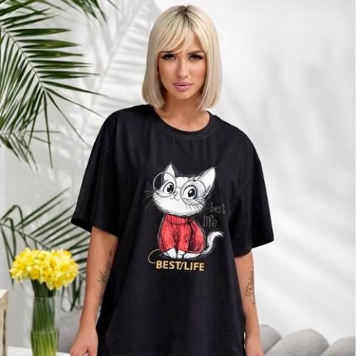 Футболка Lelis (one size) 1060-26 black (лето) Lelis 1060-26 black