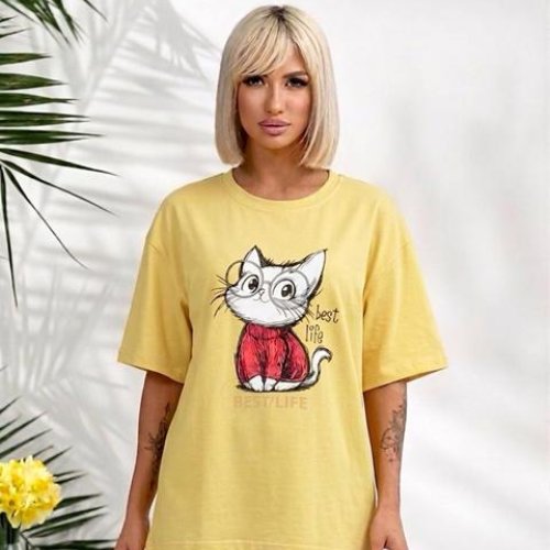 Футболка Lelis (one size) 1060-26 yellow (лето) Lelis 1060-26 yellow