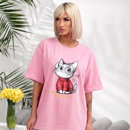 Футболка Lelis (one size) 1060-26 pink (лето) Lelis 1060-26 pink