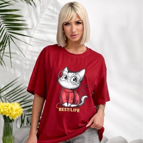 Футболка Lelis (one size) 1060-26 red (лето) Lelis 1060-26 red