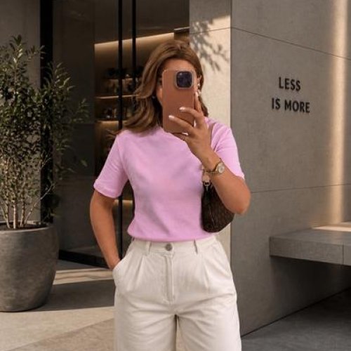 Футболка New Season (S-L) FB1705 pink (лето) New Season FB1705 pink