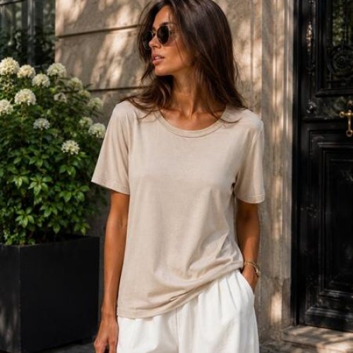 Футболка New Season (42-46) FB1706 beige (лето) New Season FB1706 beige