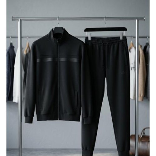 Костюм спорт Style M.Clothes (M-3XL) 329 black (деми) Style M.Clothes 329 black