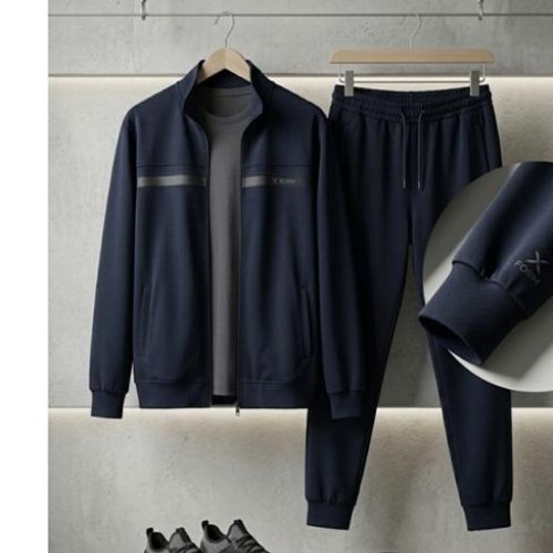 Костюм спорт Style M.Clothes (M-3XL) 330 navy (деми) Style M.Clothes 330 navy