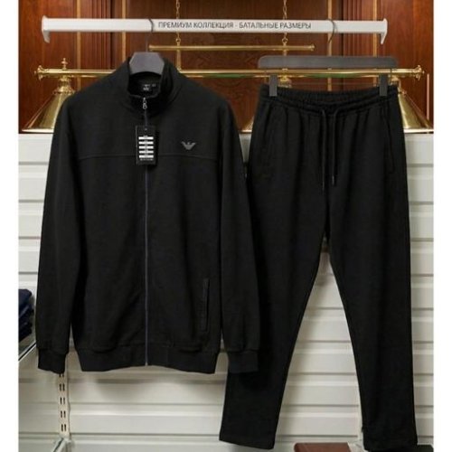 Костюм спорт Style M.Clothes (3XL-5XL) 331 black (деми) Style M.Clothes 331 black