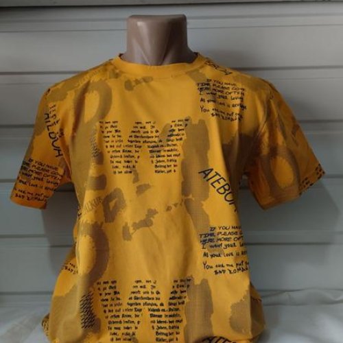 Футболка Panda (S-2XL) 1863 yellow (лето) Panda 1863 yellow