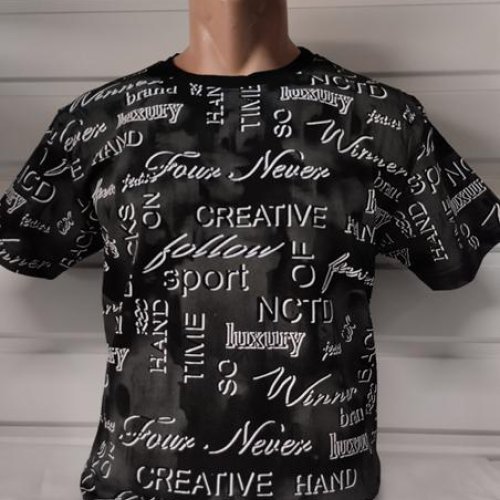 Футболка Panda (S-2XL) 1881 black (лето) Panda 1881 black