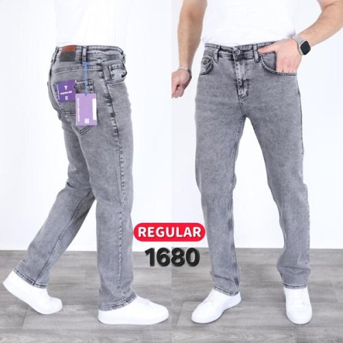 Джинсы God Baron (30-36) 1680 grey (деми) God Baron 1680 grey