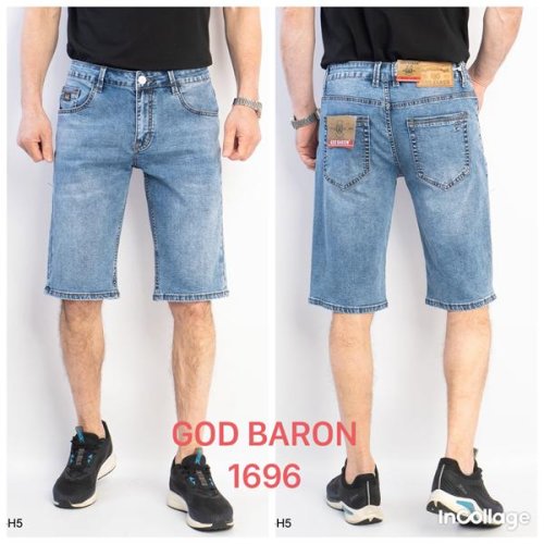 Шорты God Baron (29-38) 1696 l.blue (лето) God Baron 1696 l.blue