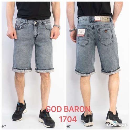 Шорты God Baron (32-38) 1704 grey (лето) God Baron 1704 grey