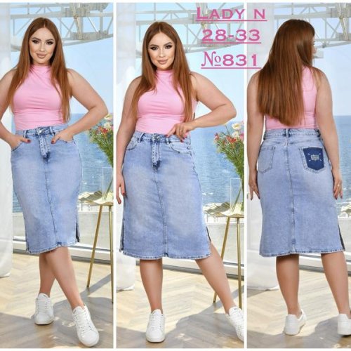 Юбка Jeans Club (28-33) 831 l.blue (лето) Jeans Club 831 l.blue