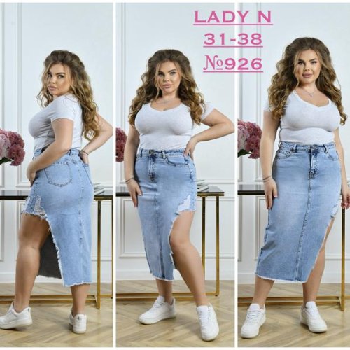 Юбка Jeans Club (31-38) 926 l.blue (лето) Jeans Club 926 l.blue