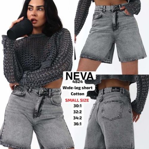 Шорты Jeans Club (30-36) 4824 grey (лето) Jeans Club 4824 grey