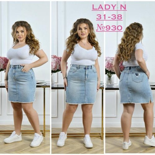 Юбка Jeans Club (31-38) 930 l.blue (лето) Jeans Club 930 l.blue