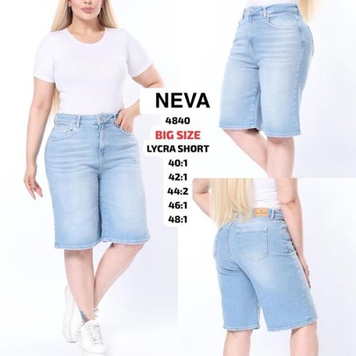 Шорты Jeans Club (40-48) 4840 l.blue (лето) Jeans Club 4840 l.blue