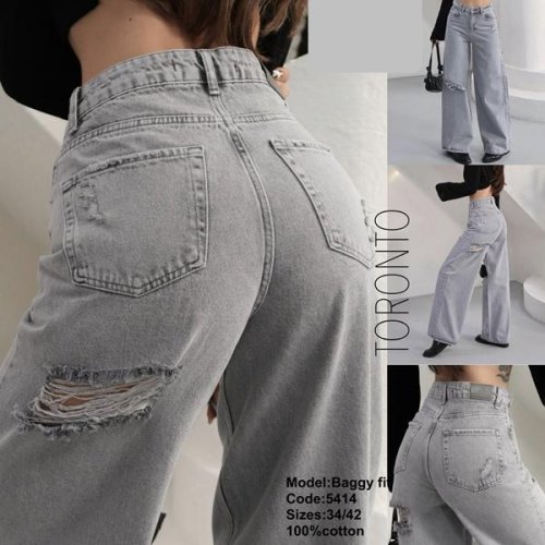 Джинсы Jeans Club (34-42) 5414 l.grey (деми) Jeans Club 5414 l.grey