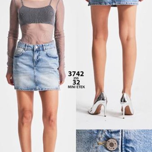 Юбка Maxim Jeans (34-42) 3742 l.blue (лето) Maxim Jeans 3742 l.blue