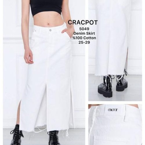 Юбка Maxim Jeans (25-29) 5049 white (лето) Maxim Jeans 5049 white