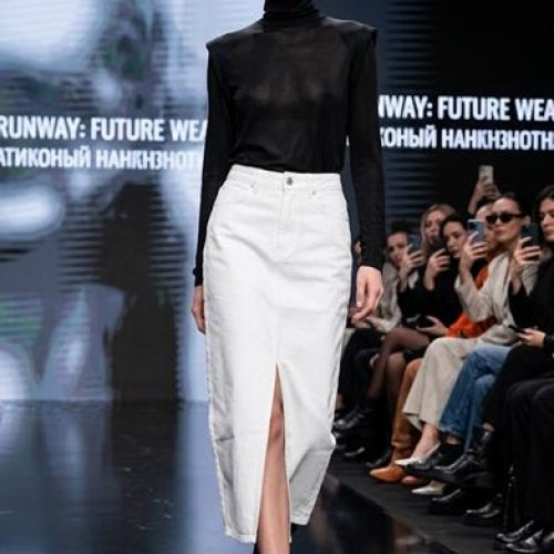 Юбка Maxim Jeans (25-29) 5055 white (лето) Maxim Jeans 5055 white