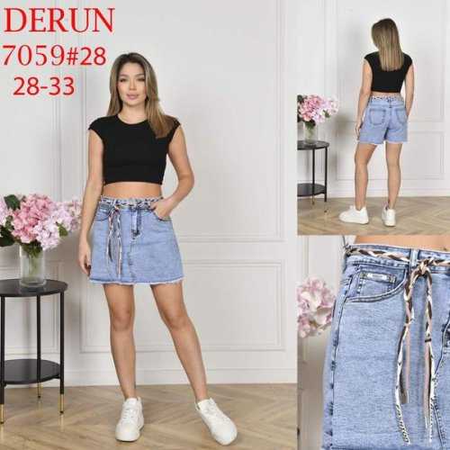 Юбка-шорты Maxim Jeans (28-33) 7059 l.blue (лето) Maxim Jeans 7059 l.blue
