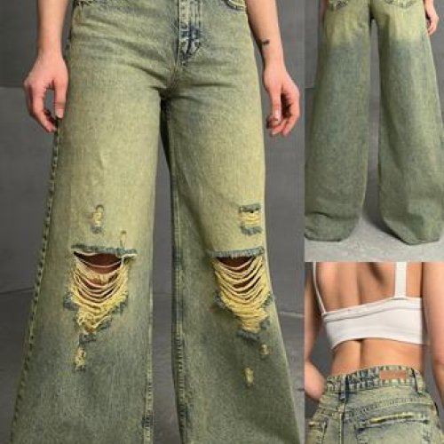 Джинсы Maxim Jeans (25-30) 8047-2 green (деми) Maxim Jeans 8047-2 green