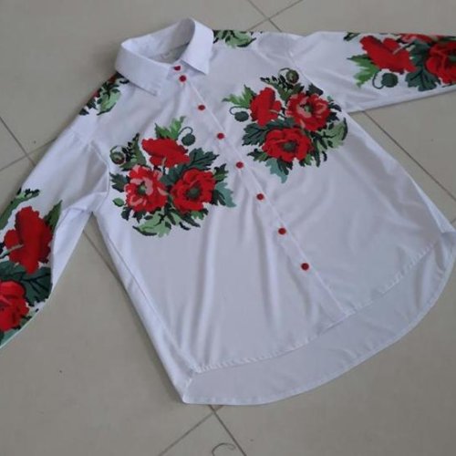 Вышиванка Limerense (116-134) DD219 white (деми) Limerense DD219 white