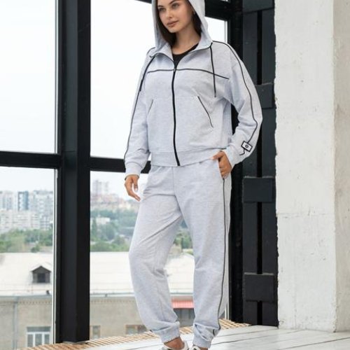 Костюм спорт AZNA (S-XL) Д107 l.grey (деми) AZNA Д107 l.grey