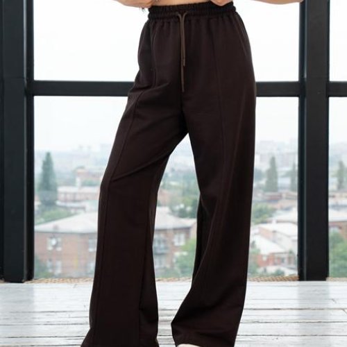 Штаны спорт AZNA (S-XL) Б12 chocolate (деми) AZNA Б12 chocolate