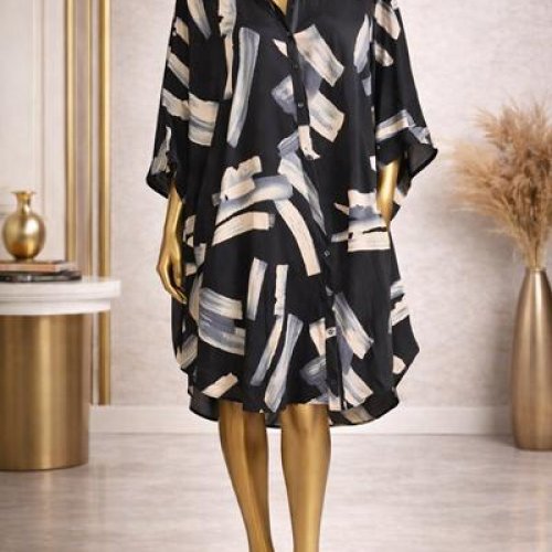Платье Sun&Sea (XL-5XL) SD9109-36 black-beige (лето) Sun&Sea SD9109-36 black-beige