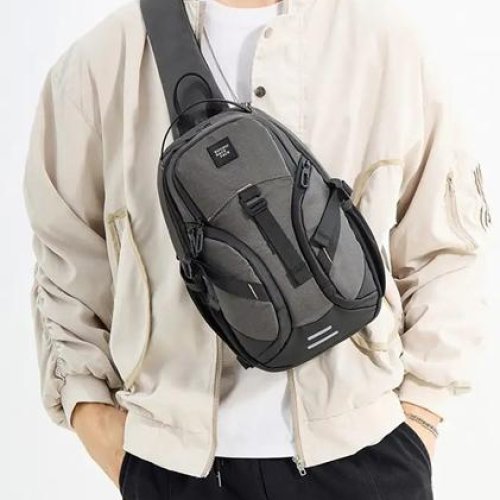 Бананка Fashion Bag (34*21*10) 2141-3 grey (деми) Fashion Bag 2141-3 grey