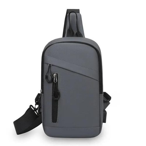 Бананка Fashion Bag (28*18*8) 8607-1 grey (деми) Fashion Bag 8607-1 grey