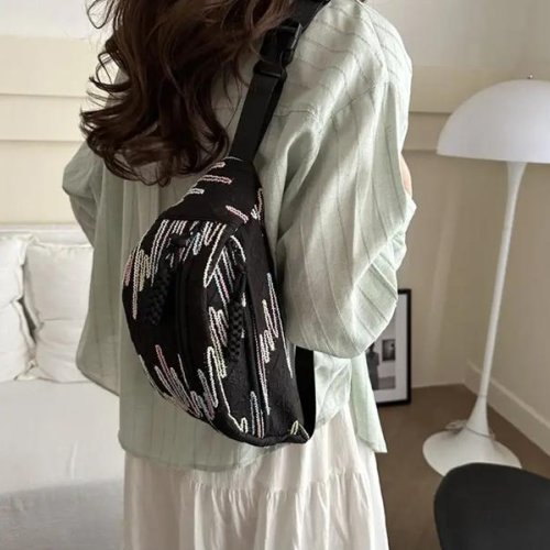 Бананка Fashion Bag (34*16*10) 9469-5 black (деми) Fashion Bag 9469-5 black