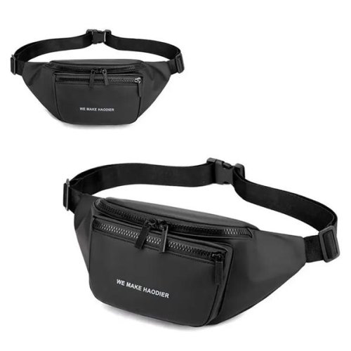 Бананка Fashion Bag (31*15*8) KK125-4 black (деми) Fashion Bag KK125-4 black