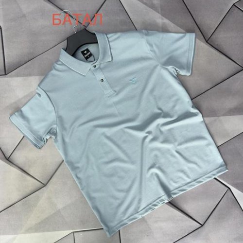 Футболка Rassul (XL-5XL) 67223 l.blue (лето) Rassul 67223 l.blue